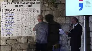 53. Festival Dalmatinskih Klapa Omiš - Prva izborna večer 5. srpnja, 2019.