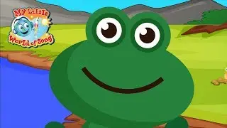 Five Little Speckled Frogs | Nursery Rhyme | Sing A Long | Counting Song