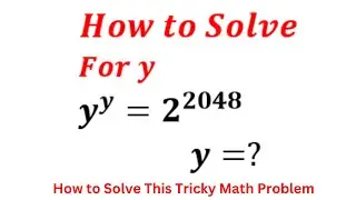 Solving A Tricky Exponential Equation Problem