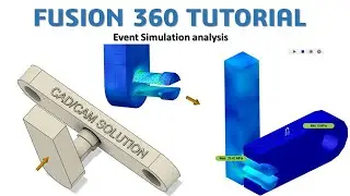 Fusion 360 Tutorial #42 | Simulation CAE - Event Simulation analysis | CAD CAM TUTORIAL