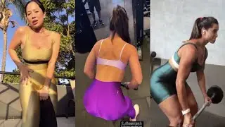 SHINY SPORT TIGHTS GIRLS VIDEO COMPILATION #89 | Spandex Wear Vids