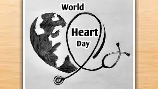 World Heart Day Poster Making | World Heart Day Drawing | World Heart Day Poster | World Heart Day