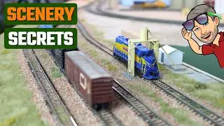 Realistic Scenery for a Model Railroad Yard
