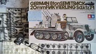 Tamiya 1/35 Sd.kfz 7/1 German 8ton Semi Track 20mm Flakvierling | Final Reveal
