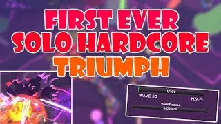 (Raw Video) FIRST EVER GLITCHLESS SOLO HARDCORE TRIUMPH / Tower Defense Simulator