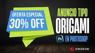​🔥​ Diseñar Anuncio OFERTA 📣​ Tipo Origami para Redes Sociales 📱​ en Photoshop + PSD GRATIS ⏬​
