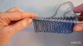 Как закрыть полую резинку спицами.