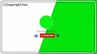 Like subscribe and bell button green screen intro for YouTube | Copyright Free