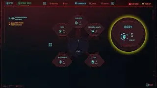 Cyberpunk Nitelik Puanı Geliştirme & Attribute Points Upgrade