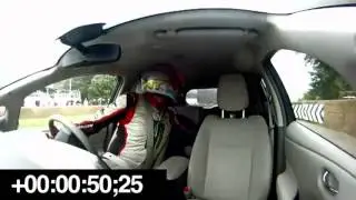 Nissan LEAF Set World Record Traveling in Reverse (2 mins 3 seconds)
