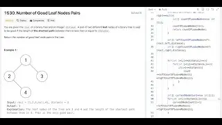 1530. Number of Good Leaf Nodes Pairs