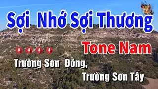 Karaoke Sợi Nhớ Sợi Thương Tone Nam Nhạc Sống - Beat chuẩn