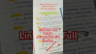 Advanced special function 4th semester #mscmathematics