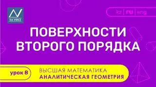 Аналитическая геометрия, 8 урок, Поверхности второго порядка