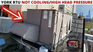 HVAC: York RTU Not Cooling Properly/Overheating (York RTU High Head Pressure Troubleshooting/Repair)