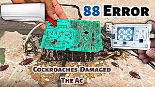 Inverter Ac 88 Error Code - Cockroaches Damaged The PCB! Repair