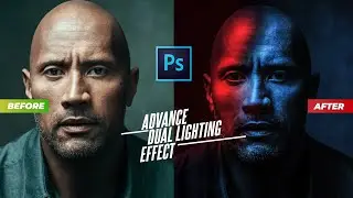 Easy and Advance way to apply Dual Lighting Effect in Photoshop | Photoshop Tutorial