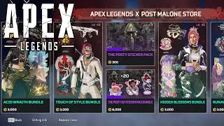 Apex Legends: Post Malone Event Skins And Camo Coins Store