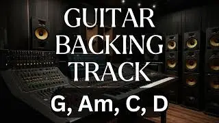Melodic Rock Guitar Backing Track G Major