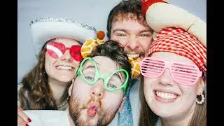 Sarah and Adam's Wedding Photo Booth- The Lake at Barston