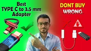 Kinsound Type C to 3.5mm Adapter | Best USB TYPE C to 3.5 mm Adapter | Built in DAC