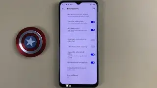 How to turn on/off application update notification dots on Realme C35 Android 11