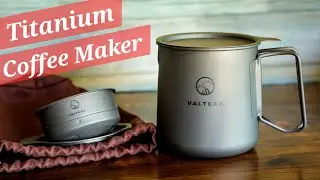 Valtcan Titanium Coffee Maker For Camping And Hiking