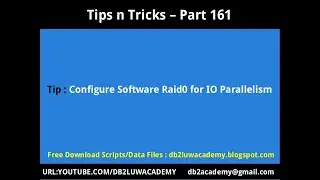 Tips n Tricks Part 161 Configure Software Raid0 for IO Parallelism