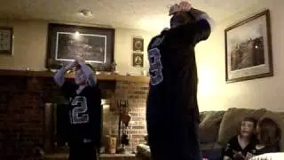 Saints win the superbowl reaction father and son