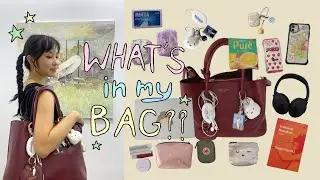 WHATS IN MY BAG?? 🎧🌟 daily essentials