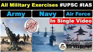 All Military Exercises of India 2022 | Latest Military Exercises | Important Military Exercise 2022