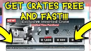 Fastest Way To Serve 250,000 Customers To Get Free Inverted Crates!!! (My Restaurant Roblox)