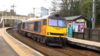 60087 at Shipley on 29/02/2024 with the 6E69