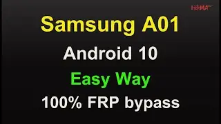 Easy Way Samsung A01 FRP bypass Android 10 / Remove Gmail Account