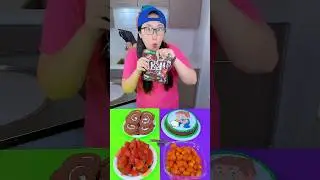 Chocolate cake vs Minecraft cake ice cream challenge!🍨 