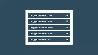 Drag & Drop List or Draggable List using HTML CSS & JavaScript Free source code