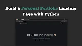 Build a Complete Responsive Personal Portfolio Website using Python
