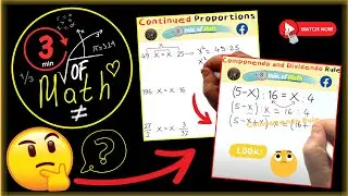 RATIO AND PROPORTION COMPILATION - CONTINUED PROPORTIONS, COMPONENDO AND DIVIDENDO RULE!