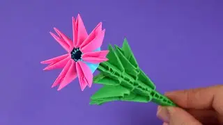 How to make a paper flower ♡ 3D Origami for beginners ♡ DIY
