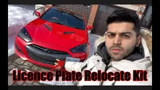 License Plate Relocate kit for the Genesis Coupe (+ Carbon Fibre Wrap!)