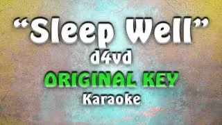 d4vd - Sleep Well (Karaoke)