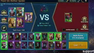 Raid shadow legends Doom Tower Nether Spider 60 normal full fight guide