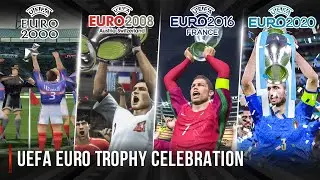UEFA Euro Trophy Celebration In Every Football Game | 2000 - 2021 |