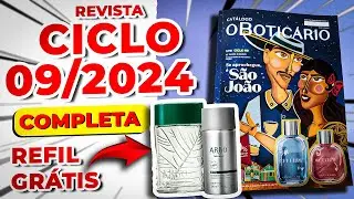 Revista O Boticário Ciclo 09/2024 A MELHOR PROMOÇÃO DO ANO COMEÇOU COMPRE E GANHE O REFIL