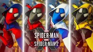 SCARLET SPIDER 3 Suit Mod All Variants Showcase in Marvel's Spider Man Remastered PC