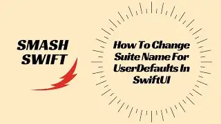 How To Change Suite Name For UserDefaults In SwiftUI
