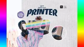 Professional Photoshop Actions: Vintage Offset Printer