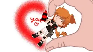 Finger heart with my OCs ||Gacha Club|| not original||