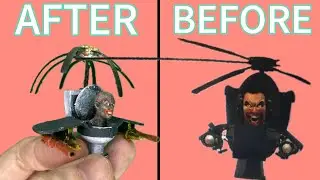 I Made Flying Skibidi Toilet with glasses How to make toys