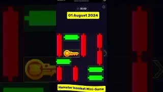 Today 01 August 2024 Hamster kombat Mini-Game Keys Puzzle | hamster mini game #hamsterkombat #keys
